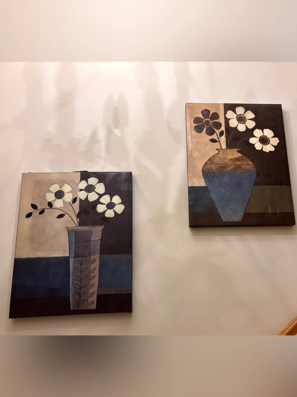 Cat Wall Art Floral Neutral Bold Canvas Paintings Geometric Abstract Lightweigh